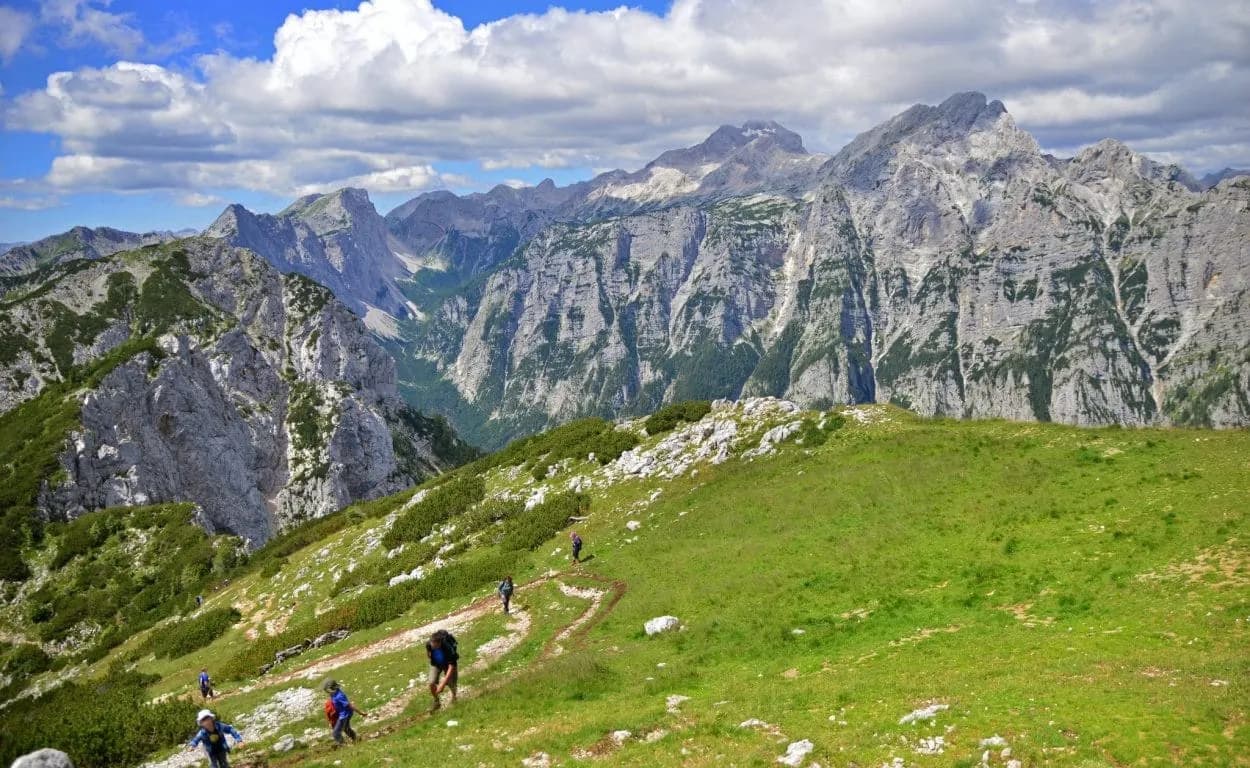 hiking on the viewpoints above pokljuka plateau
