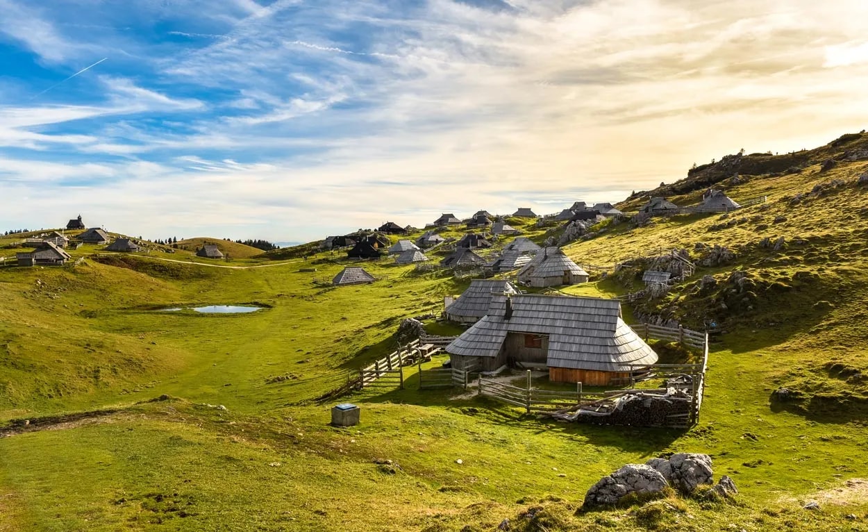 Velika Planina plateau