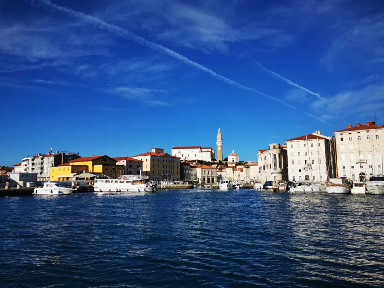 Piran from the sea