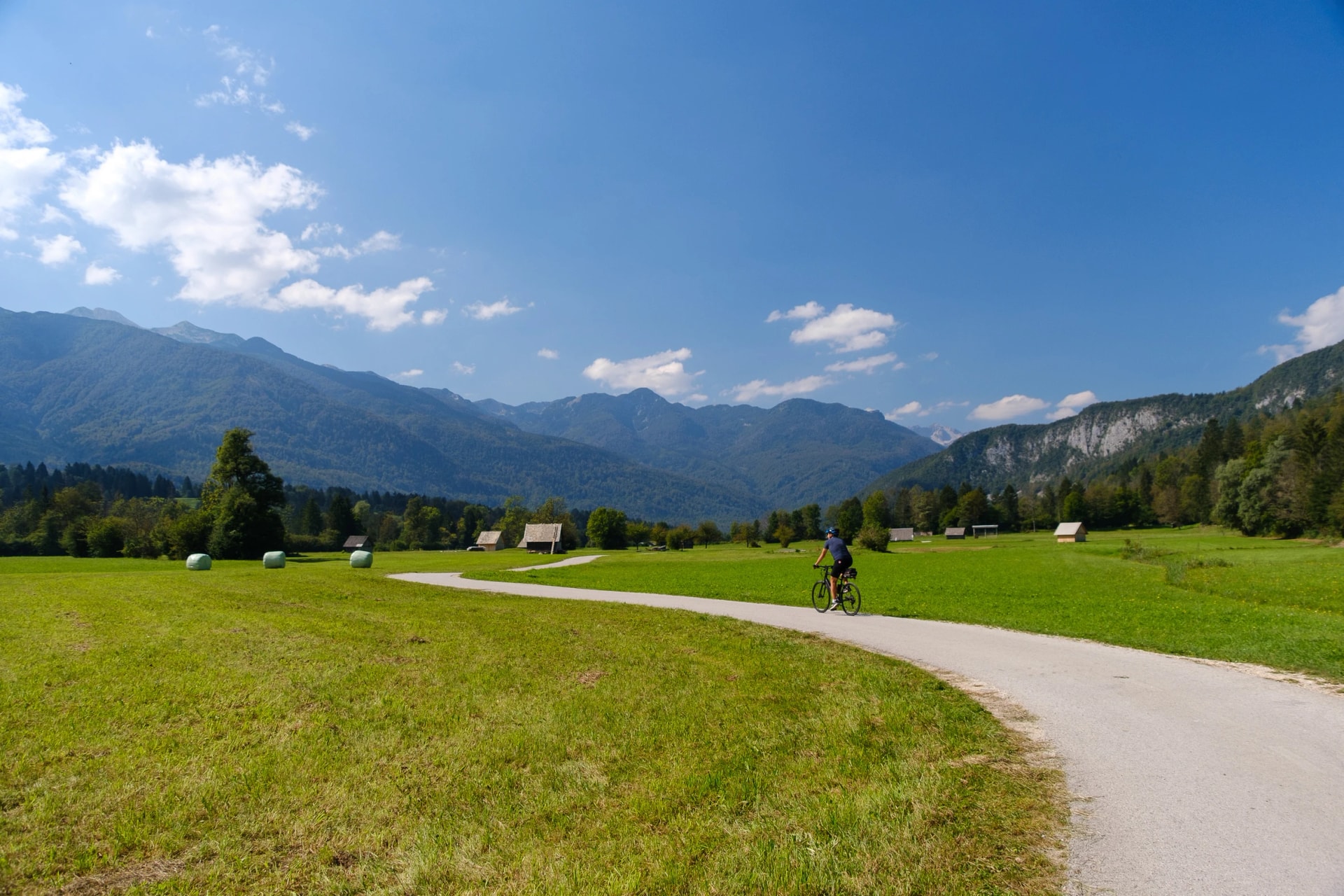 Biking path in Bohinj