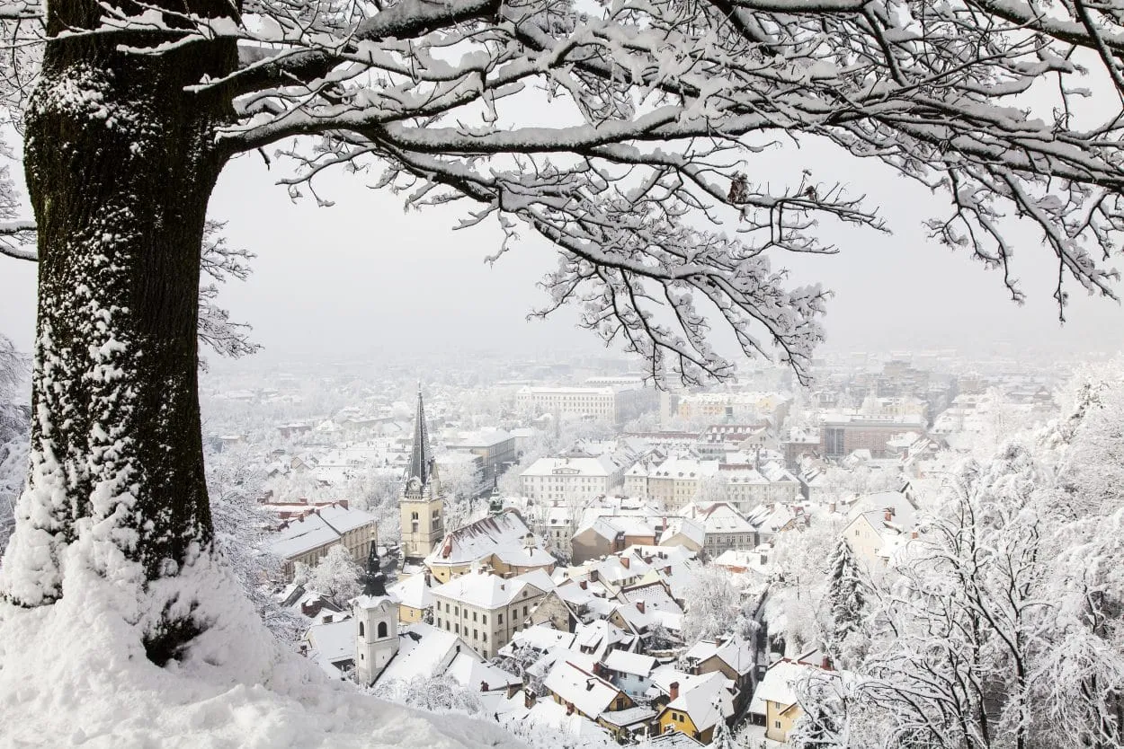 Ljubljana im Winter