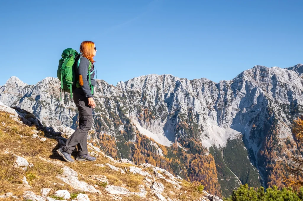 hiking in julian alps scaled