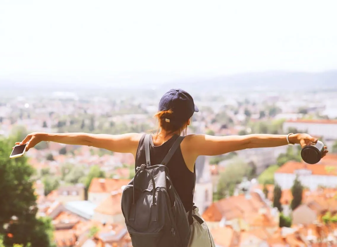 Sommerutsikt fra Ljubljana slott